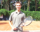 Paweł na treningu tenisowym