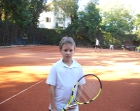 Paweł na tenisie